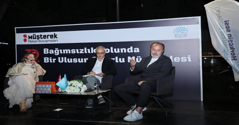 Bursa Nilüfer’de Müşterek Mekan’da bağımsızlık ve Cumhuriyet söyleşisi