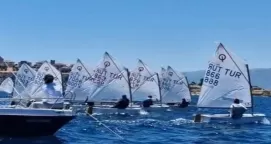 Sahil Güvenlik Kupası için yelkenler Foça’da şişti