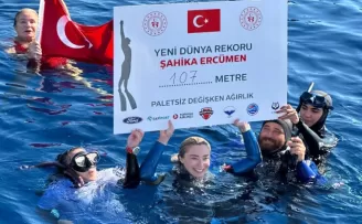 107 metrede paletsiz ’Şahika’ rekor!