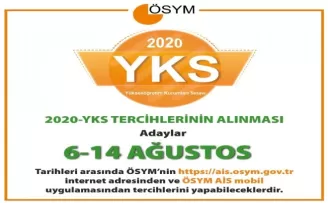 2020-YKS tercihleri başladı
