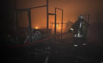 Adıyaman’da alışveriş merkezinde korkutan yangın

