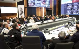 AKOM’da kış tatbikatı... Yeni sistem araçlar test edildi