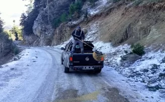 Alanya yollarında kış mesaisi sürüyor