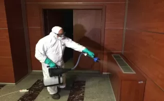 Anadolu Adliyesi’nde korona virüs temizliği
