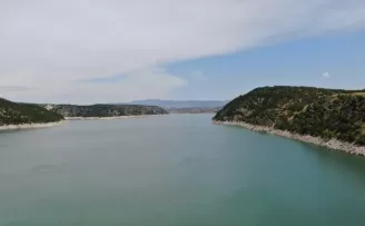 Ankara barajlarının doluluk oranı havadan görüntülendi
