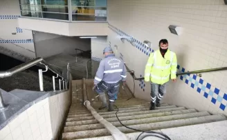 Ankara Büyükşehir Belediyesi ekiplerinin yağış nöbeti
