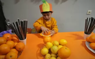 Ankara’da miniklerden renkli ’C Vitamini’ etkinliği