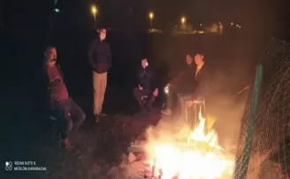 Ankara depreminde bir ev hasar gördü

