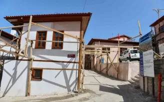 Ankara Kalesi içerisinde yürütülen restorasyon tüm hızıyla devam ediyor
