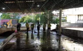 Ankara Keçiören’de kurban kesim alanları temizlendi