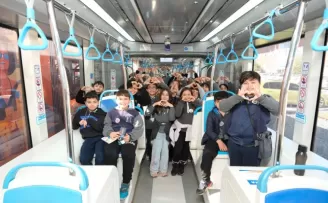Antalya’da öğrenciler raylı sistemleri keşfetti