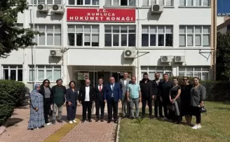 Antalya Kumluca’da CHP’lilerden Kaymakam Güneş’e ziyaret