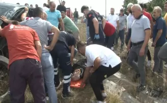 Arnavutköy’de kaza sonrası can pazarı kamerada
