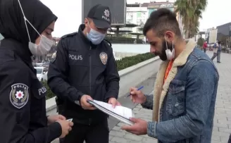 Arnavutköy’de maske denetimi
