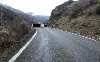Artvin’de kamyonet devrildi: 2 yaralı
