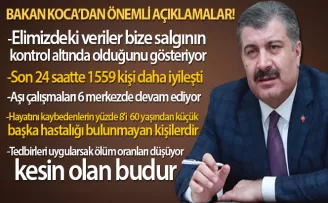 COVİD 19 kontrol altına alınıyor!