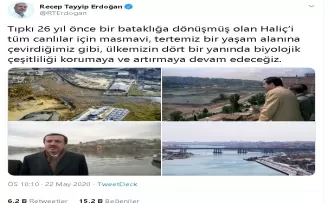 Cumhurbaşkanı Erdoğan’dan  Haliç vurgusu