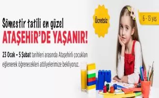 Ataşehir’de sömestir atölyeleri başlıyor
