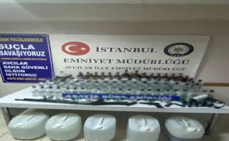 Avcılar’da sahte alkol operasyonu
