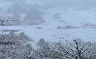 Avusor Yaylasında çığ
