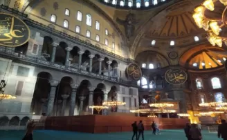 Ayasofya’da dev iskele 7 yıl sonra kaldırıldı
