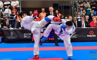 Bağcılarlı karateci Macaristan’dan altın madalyayla döndü
