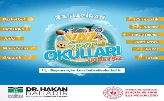 Bahçelievler Belediyesi Yaz Spor Okulları başlıyor
