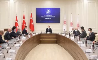 Bakan Bilgin, TİSK Yönetim Kurulu Üyelerini kabul etti
