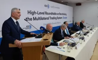 Bakan Bolat Brüksel’de yuvarlak masada konuştu