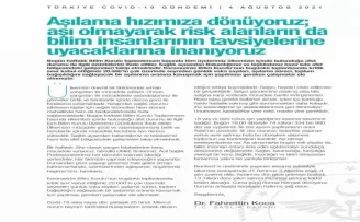 Bakan Koca: “18 yaş ve üstü nüfus için yaptığımız aşılama takvimine sadığız”
