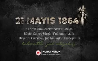 Bakan Kurum’dan Çerkes Sürgünü mesajı
