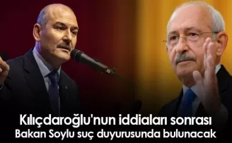 Bakan Soylu’dan Kılıçdaroğlu’na Suç Duyurusu!