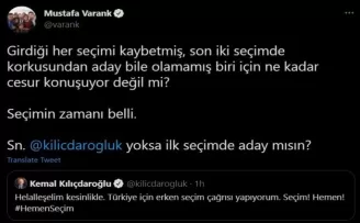 Bakan Varank’tan Kılıçdaroğlu’na erken seçim cevabı: “Seçimin zamanı belli”
