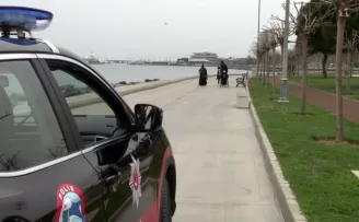 Bakırköy’de dronlu korona denetimi
