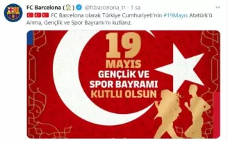 Barcelona, 19 Mayıs’ı kutladı