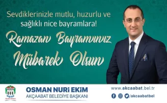 Başkan Ekim'den bayram kutlaması