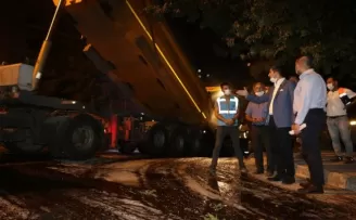 Başkan Gökhan Yüksel’in gece mesaisi
