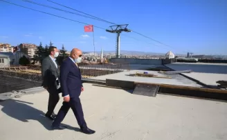 Başkent’in yeni sembolü Cumhuriyet Kulesi’nde hummalı çalışma
