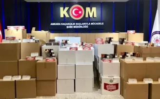 Başkent’te 1 milyon 41 bin 120 adet makaron ele geçirildi
