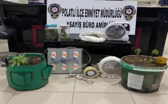 Başkent’te evine uyuşturucu madde üretim düzeneği kuran şahıs yakalandı.
