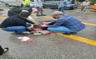 Başkent’te halk otobüsünün çarptığı yaya yaralandı
