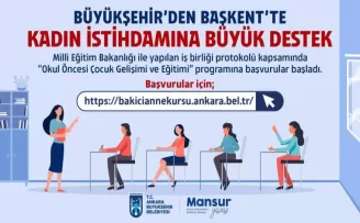 Başkent’te kadın istihdamına katkı: Okul öncesi çocuk gelişimi ve eğitimi

