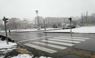 Başkent’te kar renkli görüntüler oluşturdu
