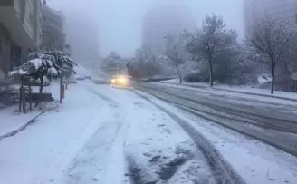 Başkent’te kar

