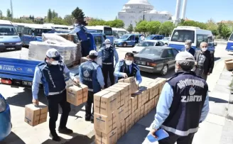 Başkent’te toplu taşıma esnafına Ramazan Bayramında gıda ve hijyen desteği
