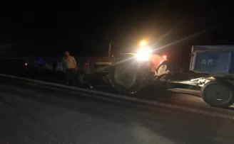 Başkent’te traktöre arkadan çarpan otomobilin sürücüsü öldü
