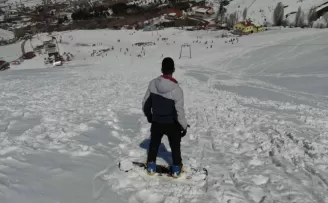 Başkentliler kar sezonunu Elmadağ’da kapattı
