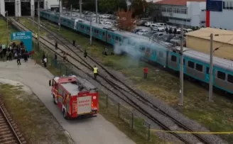 Başkentray’da gerçeği aratmayan yangın tatbikatı!