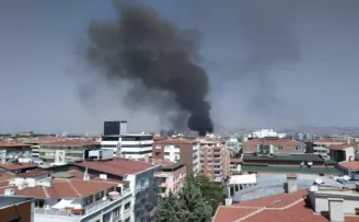 Başkentte korkutan yangın
