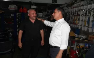 Belediye Başkanı Şimşek’ten, Gölbaşı sanayi sitesi esnafına ziyaret
